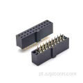 Conector de cabeçalho fêmea de 2,54 mm reto 22P